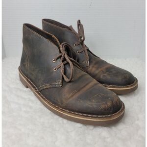 Clarks Bushacre 2 Mens Size 9 Brown Chukka Boot Shoes